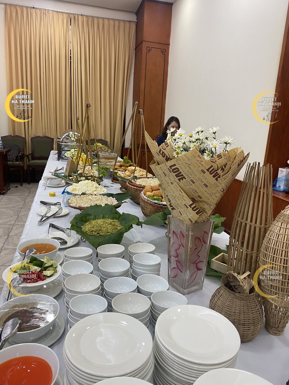 nấu tiệc buffet ở Hoàng Mai