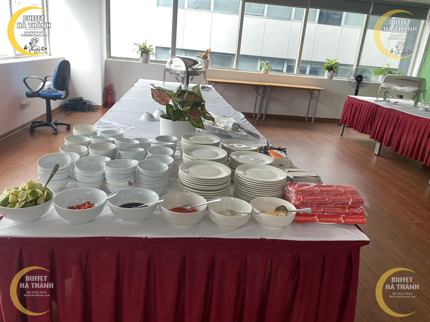 tổ chức buffet cho công ty ở Tây Hồ