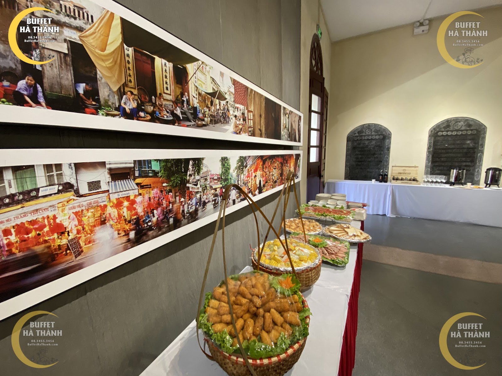 nấu tiệc buffet ở Tây Hồ