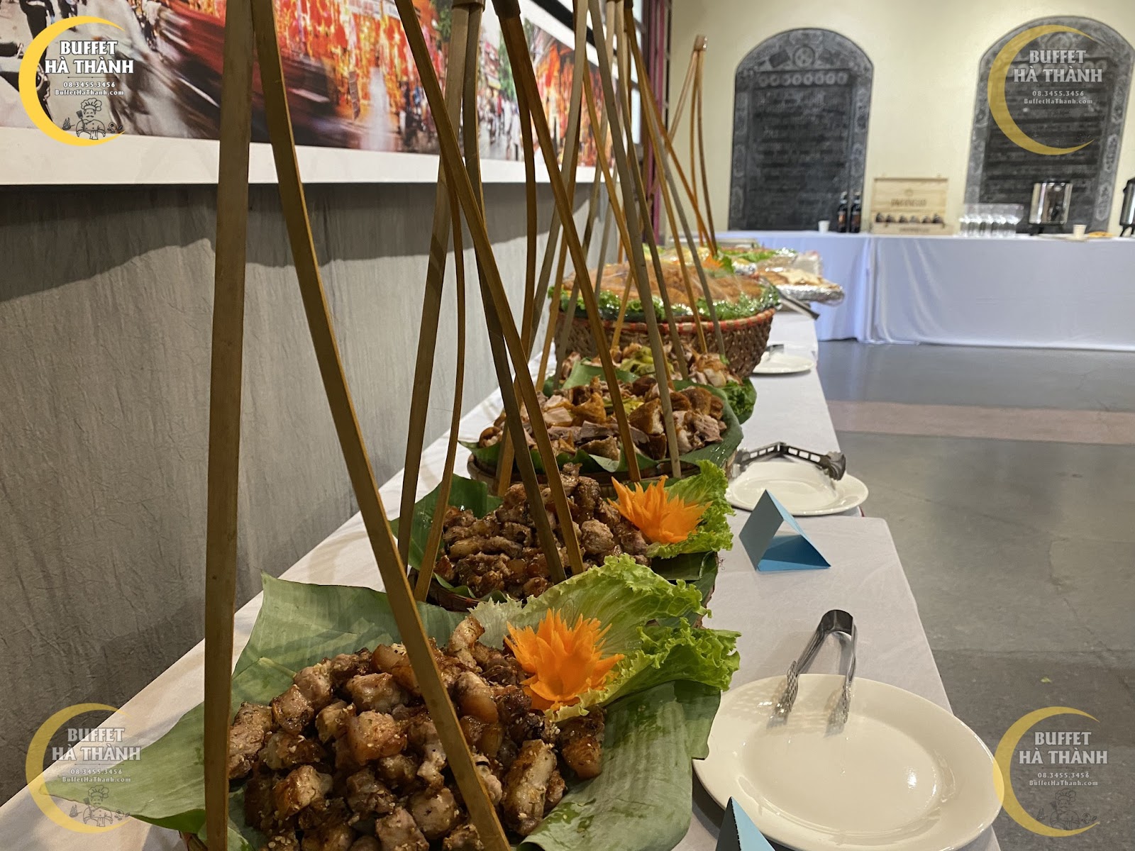 nấu tiệc buffet ở Ba Vì