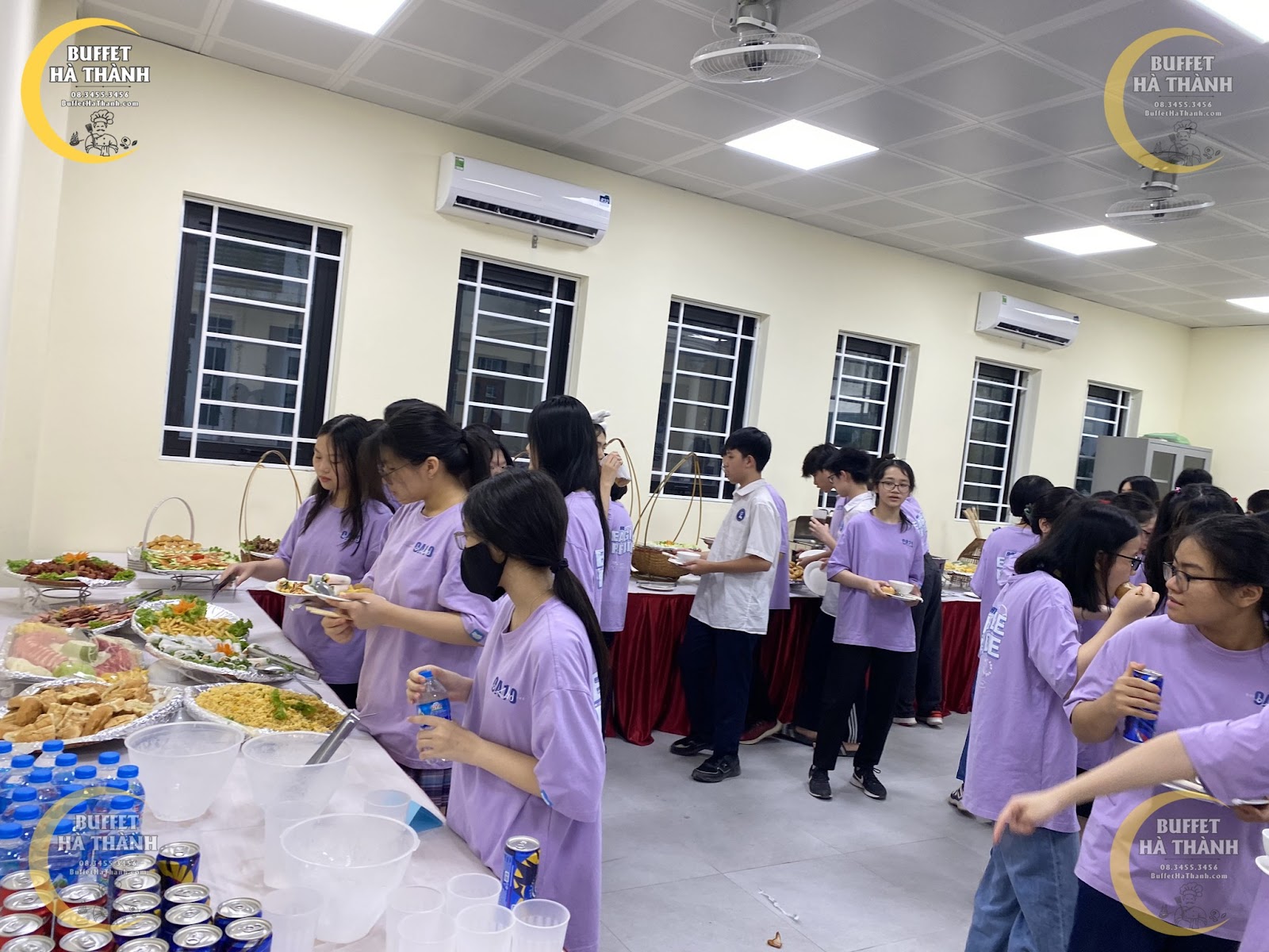 buffet cho học sinh ở Mỹ Đức