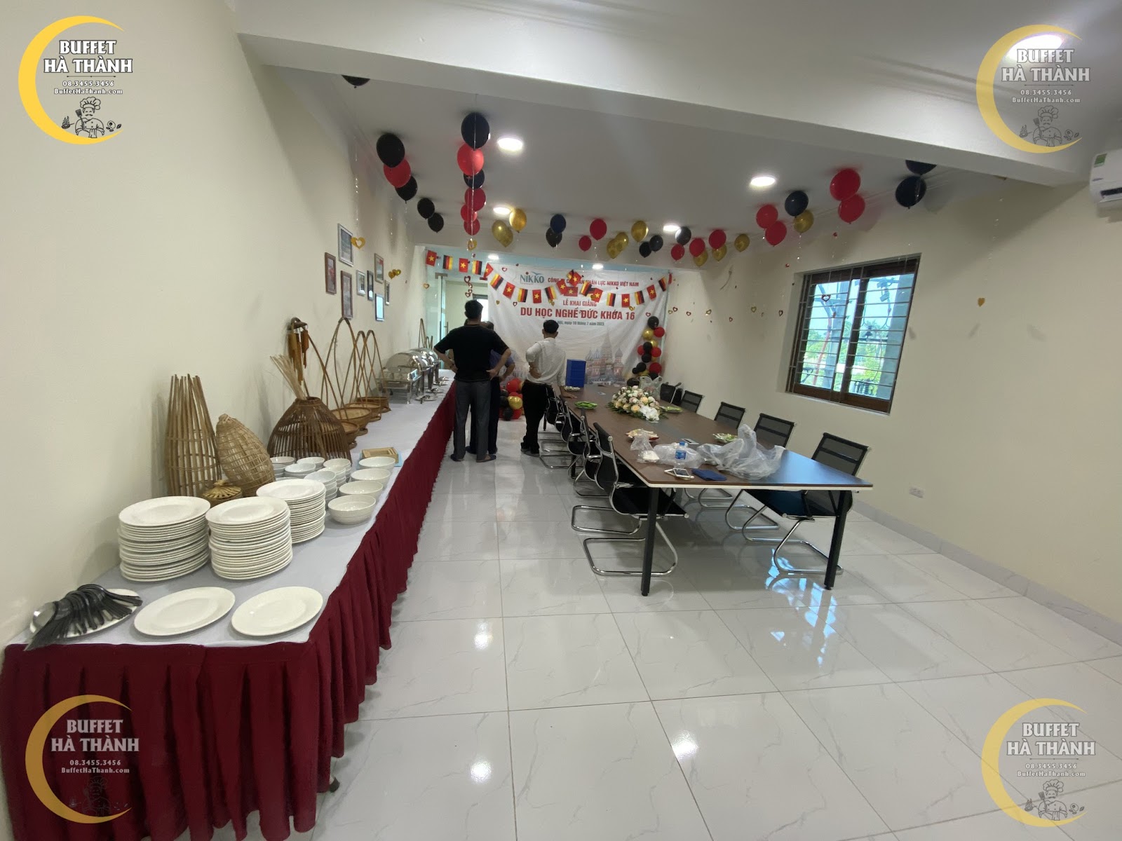 buffet tại nhà ở Mỹ Đức
