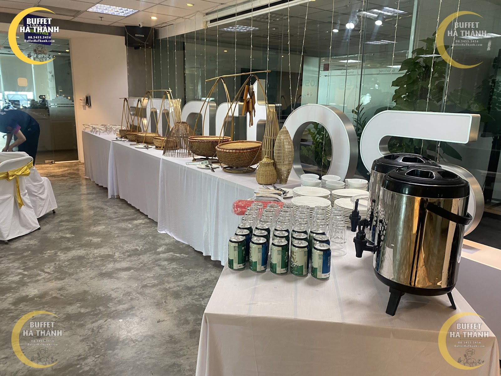 buffet cho văn phòng ở Mê Linh