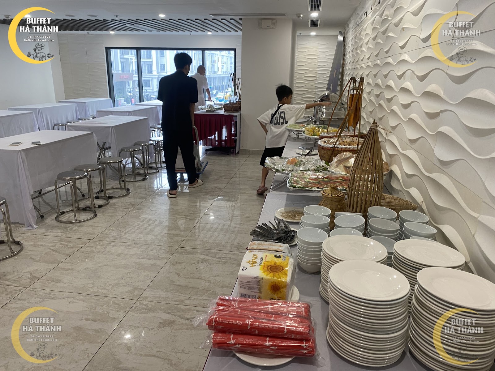 nấu tiệc buffet ở Mê Linh