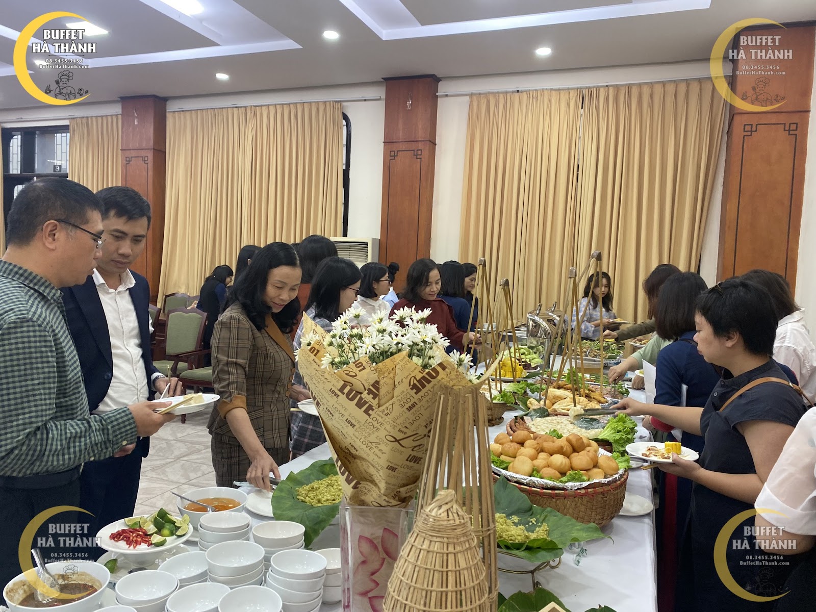 buffet lưu động ở Đan Phượng